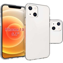 Akare iPhone 13 Kılıf Akre Süper Silikon Kapak-Renksiz
