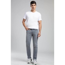 Lee Cooper Marco Normal Bel Dar Kesim Düz Paça Gri Erkek Jean Pantolon