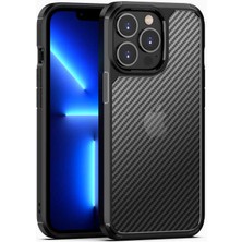 Akare iPhone 13 Pro Max Kılıf Akre Inoks Kapak-Siyah