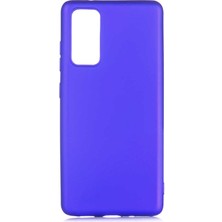 Akare Galaxy S20 Fe Kılıf Akre Premier Silikon Kapak-Saks Mavi