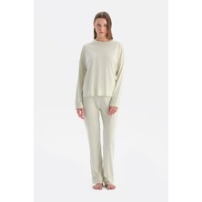 Dagi Kayık Yaka Penye Modal Tişört Pantolon Takım