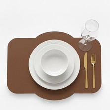 Grand Fine Art 2 Adet Deri Dikdörtgen Amerikan Servis 33X44 cm Simetrik Desenler Serisi 117