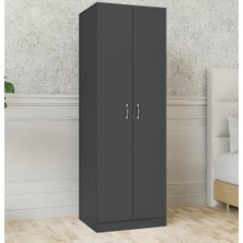 T Designo Sahar Giyinme Dolabı - Çok Amaçlı Dolap - Gardırop 60 Cm-2 Kapaklı