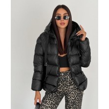 Volans Moda Metal Fermuar Şişme Mont