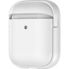 Akare Airpods Uyumlu Akre Airbag 36 Darbelere Karşı Dayanıklı Kılıf-Beyaz