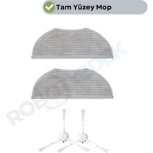 robotyedek Xiaomi H40 Uyumlu Fırça Mop Seti 4 Parça