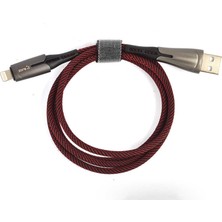 Techaks Kırmızı Lightning Focus USB Kablo