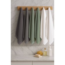 Elif Mira 6 Lı Softtouch El Yüz Banyo Havlusu Seti %100 Pamuklu 50X90 cm
