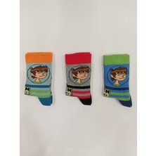 BEN10 Lisanslı 3lü Çocuk Soket Çorap