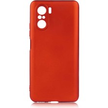 Akare Xiaomi Redmi K40 Kılıf Akre Premier Silikon Kapak-Kırmızı