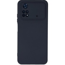 Buğz Xiaomi Poco M4 Pro 4g Kılıf Nano Içi Kadife Silikon - Lacivert