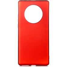 Akare Huawei Mate 40 Pro Kılıf Akre Premier Silikon Kapak-Kırmızı