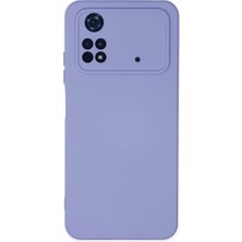 Buğz Xiaomi Poco M4 Pro 4g Kılıf Nano Içi Kadife Silikon - Lila