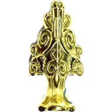 Buğz Lükens Sandık Ayağı, Kutu Ayak 4 cm - Sarı, 50 Adet