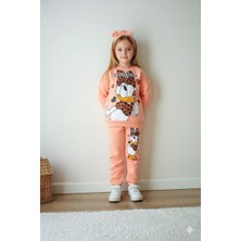 Miviko Kız Çocuk Takımı Alt Üst Set 3iplıkli Şardonlu Içi Kalın Kışlık