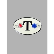 T Harıfı Etiketçilere Özel Pleksi Oval Arma Vantuzlu