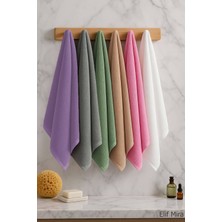 Elif Mira 6 Lı Softtouch El Yüz Banyo Havlusu Seti %100 Pamuklu 50X90 cm
