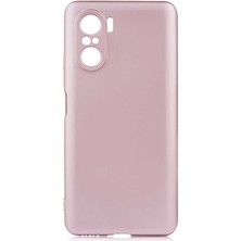 Akare Xiaomi Redmi K40 Kılıf Akre Premier Silikon Kapak-Rose Gold