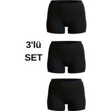 Deza 3'lü Set Kadın Lazer Kesim Hayalet Boxer