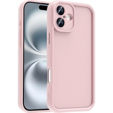 Akare iPhone 16 Kılıf Kamera Korumalı Akre Ananas Kapak - Pembe