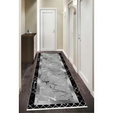 Bazaar Forum Pamuk Taban Dijital Baskı Kaymaz Tüy Dökmeyen Makinada Yıkanabilir Salon Halısı Mutfak Halısı