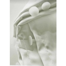 Taç Saten Güneşlik Perde Düz Dikiş Kullanıma Hazır Krem