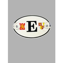 E Harıfı Etiketçilere Özel Pleksi Oval Arma Vantuzlu