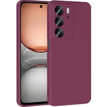 Akare Realme C75 Kılıf Akre Mara Lansman Kapak - Koyu Mor