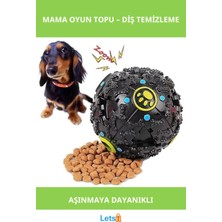 Letsii Aşınmaya Dayanıklı Sesli Mama Oyun Topu 7 cm Mavi Pembe