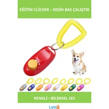 Letsii Renkli Köpek Eğitimi Clicker Iletişim Aracı