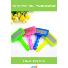 Letsii Şeffaf Evcil Hayvan Tüy Toplayıcı Fırça 4 Renkli