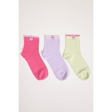 Katia & Bony 3 lü Paket Fairytale Kadın Soket Çorap Çok Renkli