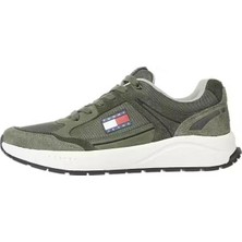 Tommy Jeans Suede Trainers Sneaker Green Günlük Süet Spor Ayakkabı Yeşil
