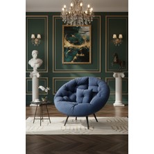 AVYNA Premium Tekli Berjer Koltuk – Geniş Oturum Alanı | Tv & Dinlenme Koltuğu | Şık Modern Tasarım | Ortopedik Destekli Konfor – Lacivert