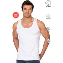 Özkan Underwear Özkan 12423 Erkek %97 Pamuklu Kaşkorse Fitilli Kalın Askılı Penye Atlet Esnek Yumuşak