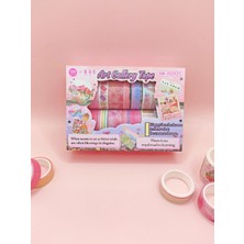 Limmy Art Vintage Washi Tape Bant Yapışkanlı Maskeleme Kağıdı Desenli Bant 12'li - Pembe Van Gogh Tabloları