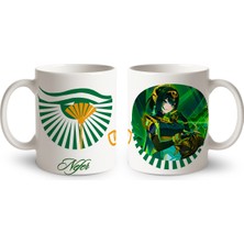 Define Moyas Genshin Impact Nefer Porselen Kupa Bardak – Anime Tasarım – Çift Taraflı Baskı – Parlak Yüzey