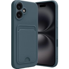 Eco Port Iphone 16 Kılıf Kelvin Kartvizitli Silikon - Koyu Yeşil