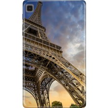 Adasena Samsung Galaxy Tab S6 Lite SM-P610 10.4" Kılıf Tablet Için Desenli Silikon Kapak - Eyfel Paris
