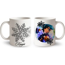 Define Moyas Genshin Impact Kaeya Porselen Kupa Bardak – Anime Tasarım – Çift Taraflı Baskı – Parlak Yüzey