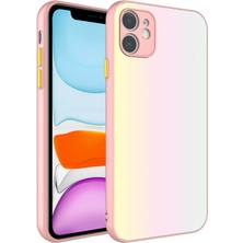 Akare iPhone 11 Kılıf Kamera Korumalı Renkli Temperli Akre X-Cam Kapak-No8