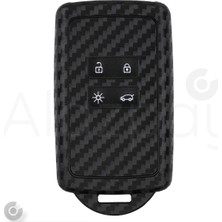 Alazpay Renault Clio 5 Megane E-Tech Austral Koleos Kadjar Captur Zoe Karbon Desenli Tpu Anahtar Kılıfı