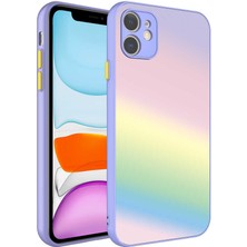 Akare iPhone 11 Kılıf Kamera Korumalı Renkli Temperli Akre X-Cam Kapak-No7