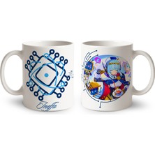 Define Moyas Genshin Impact Ineffa Porselen Kupa Bardak – Anime Tasarım – Çift Taraflı Baskı – Parlak Yüzey