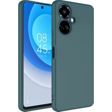 Akare Tecno Camon 19 Pro Kılıf Akre Mara Laaakan Kapak-Koyu Yeşil