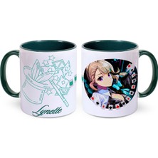 Define Moyas Genshin Impact Lynette Porselen Kupa Bardak – Anime Tasarım – Çift Taraflı Baskı – Parlak Yüzey