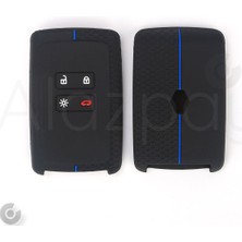 Alazpay Clio 5 Megane E-Tech Austral Koleos Kadjar Captur Zoe Silikon Desenli Anahtar Kılıfı