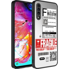 Akare Galaxy A70 Kılıf Aynalı Desenli Kamera Korumalı Parlak Akre Mirror Kapak-Fragile