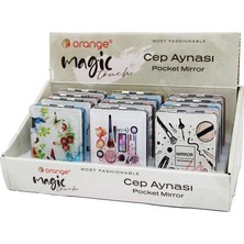 Vanch SULU SiMLİ KAPAKLI DİKDÖRTGEN CEP MAKYAJ AYNASI (5264)