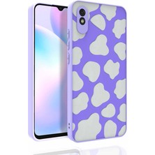 Akare Xiaomi Redmi 9A Kılıf Desenli Kamera Korumalı Parlak Akre Nora Kapak-No6